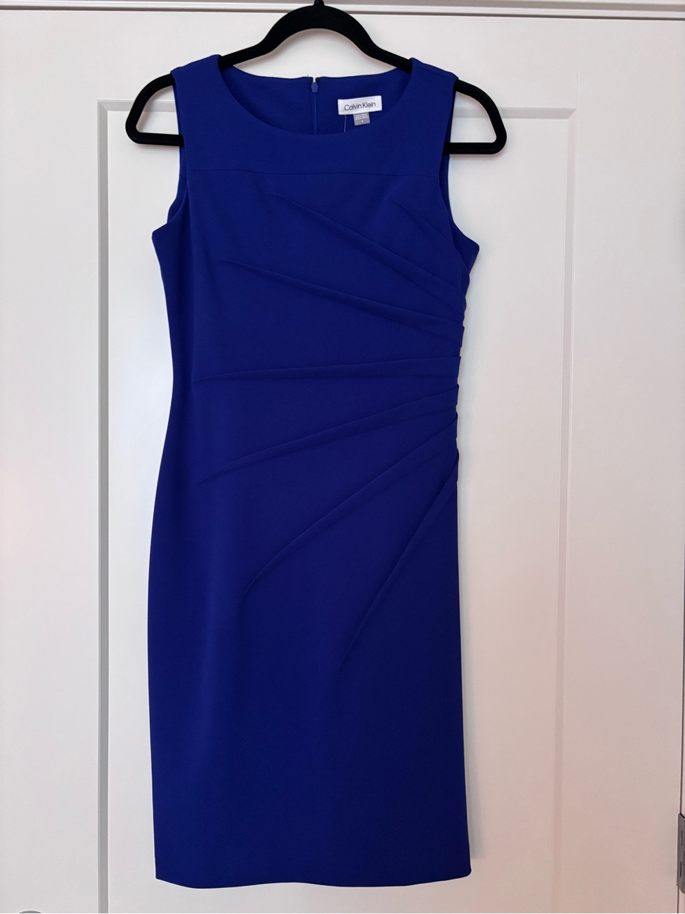 Calvin Klein Royal Blue Sleeveless Sheath Dress
